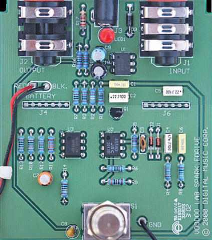 100%クリーンブースト回路Sparkle Drive Mod / VooDoo Lab - エフェクター